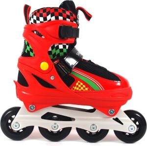 Rolki SMJ sport Rolki 2w1 i łyżwy regulowane roz 37-40 czerwone (ROL188 - 6650) 5