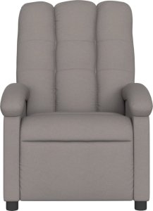 vidaXL vidaXL Rozkładany fotel masujący, elektryczny, kolor taupe, tkanina 9