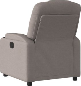 vidaXL vidaXL Rozkładany fotel masujący, elektryczny, kolor taupe, tkanina 5