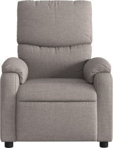 vidaXL vidaXL Rozkładany fotel masujący, elektryczny, kolor taupe, tkanina 9