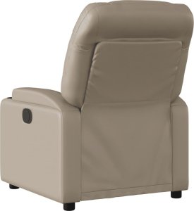 vidaXL Rozkładany fotel masujący, elektryczny, cappuccino 5