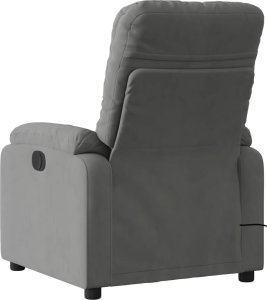 vidaXL vidaXL Rozkładany fotel elektryczny, masujący, ciemnoszary, mikrofibra 5