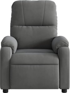 vidaXL vidaXL Rozkładany fotel elektryczny, masujący, ciemnoszary, mikrofibra 9