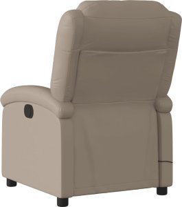 vidaXL Rozkładany fotel masujący, elektryczny, cappuccino 5