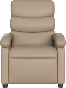 vidaXL Rozkładany fotel masujący, elektryczny, cappuccino 9