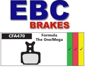 EBC Brakes Klocki rowerowe EBC (spiekane) Formula One & Mega CFA470HH Uniwersalny 1