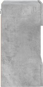 vidaXL Ścienne szafki TV z LED, 2 szt., szarość betonu, 40x30x60,5 cm 10