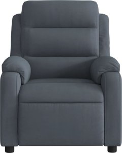 vidaXL Elektryczny fotel rozkładany, ciemnoszary, obity aksamitem 8