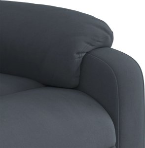 vidaXL Elektryczny fotel rozkładany, ciemnoszary, obity aksamitem 10