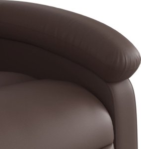 vidaXL Rozkładany fotel masujący, elektryczny, brązowy, sztuczna skóra 10