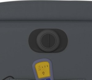 vidaXL Rozkładany fotel masujący, elektryczny, szary, sztuczna skóra 11