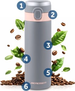 Berdsen Termos próżniowy 450 ml BD-786 szary 13