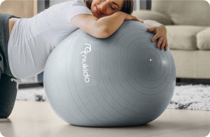 Triton Piłka ciążowa do aerobiku 65 cm NS-951 szara 8