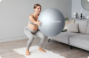 Triton Piłka ciążowa do aerobiku 65 cm NS-951 szara 9