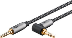 Kabel Goobay Kabel połączeniowy audio AUX, 3,5 mm stereo, 90, 5 m, Sharkskin Grey - Długość kabla 5 m 1