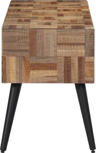 vidaXL Ławka, 110x35x45 cm, lite drewno tekowe z odzysku 3