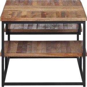 vidaXL Stolik kawowy, 90x50x39 cm, drewno tekowe z odzysku 3