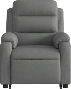 vidaXL vidaXL Podnoszony fotel masujący, elektryczny, rozkładany, ciemnoszary 7