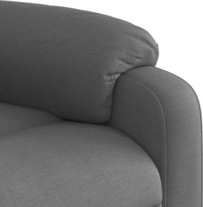 vidaXL vidaXL Podnoszony fotel masujący, elektryczny, rozkładany, ciemnoszary 9