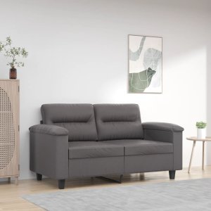 vidaXL vidaXL 2-osobowa sofa, szary, 120 cm, sztuczna skóra 1