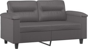 vidaXL vidaXL 2-osobowa sofa, szary, 120 cm, sztuczna skóra 2