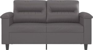 vidaXL vidaXL 2-osobowa sofa, szary, 120 cm, sztuczna skóra 3