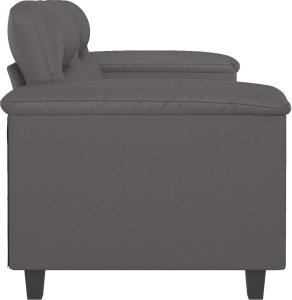 vidaXL vidaXL 2-osobowa sofa, szary, 120 cm, sztuczna skóra 4