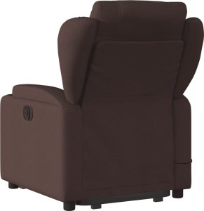 vidaXL vidaXL Podnoszony fotel masujący, elektryczny, rozkładany, ciemny brąz 5