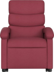 vidaXL Podnoszony fotel masujący, elektryczny, rozkładany, czerwony 8