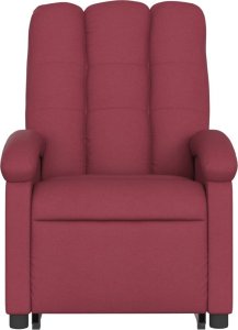 vidaXL Podnoszony fotel masujący, elektryczny, rozkładany, czerwony 8