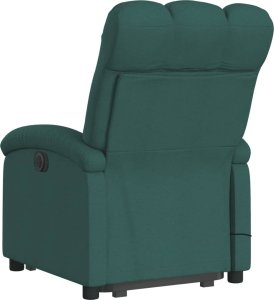 vidaXL Podnoszony fotel masujący, elektryczny, rozkładany, zielony 5