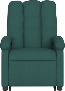 vidaXL Podnoszony fotel masujący, elektryczny, rozkładany, zielony 9