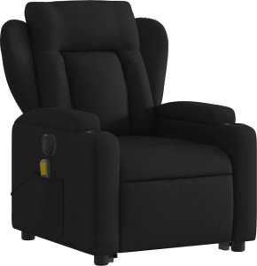 vidaXL Podnoszony fotel masujący, elektryczny, rozkładany, czarny 4
