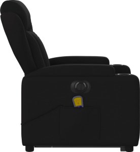 vidaXL Podnoszony fotel masujący, elektryczny, rozkładany, czarny 10