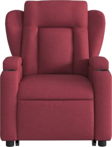 vidaXL Podnoszony fotel masujący, elektryczny, rozkładany, czerwony 9