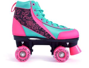 SMJ sport Wrotki STELLA różowo-turkusowe 2