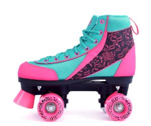 SMJ sport Wrotki STELLA różowo-turkusowe 3