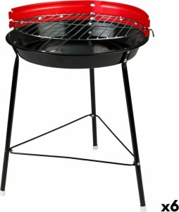 Aktive Przenośny grill Aktive Żelazo Plastikowy 37 x 44 x 33 cm (6 Sztuk) Czerwony 1