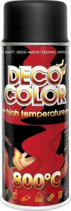 DECO COLOR Farba wysokotemperaturowa w sprayu antracyt 300 stopni High Temperature 1