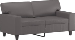 vidaXL 2-osobowa sofa, szary, 120 cm, sztuczna skóra 2