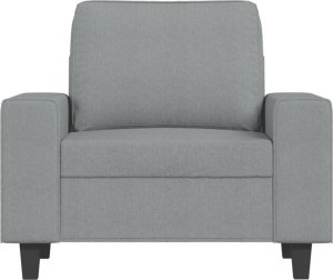 vidaXL Fotel, jasnoszary, 60 cm, obity tkaniną 3