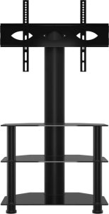 vidaXL Narożny stojak na TV 32-70 cali, 3-poziomowy, czarny 5