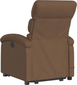 vidaXL Podnoszony fotel masujący, elektryczny, rozkładany, brązowy 4