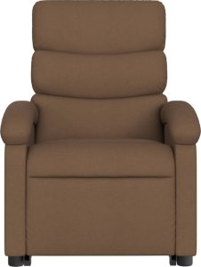 vidaXL Podnoszony fotel masujący, elektryczny, rozkładany, brązowy 8
