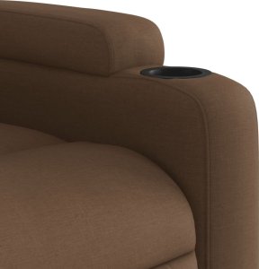 vidaXL Podnoszony fotel masujący, elektryczny, rozkładany, brązowy 12