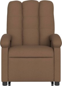 vidaXL Podnoszony fotel masujący, elektryczny, rozkładany, brązowy 8