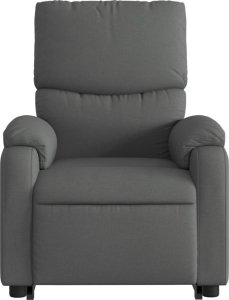 vidaXL Podnoszony fotel masujący, elektryczny, rozkładany, ciemnoszary 9