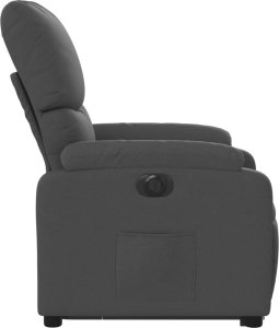 vidaXL Podnoszony fotel masujący, elektryczny, rozkładany, ciemnoszary 10