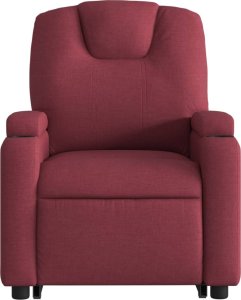 vidaXL Podnoszony fotel masujący, elektryczny, rozkładany, czerwony 9