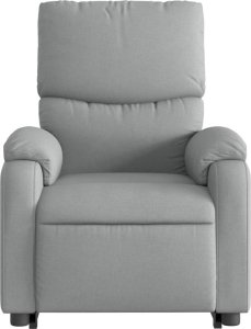 vidaXL Podnoszony fotel masujący, elektryczny, rozkładany, jasnoszary 9